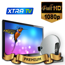 Комплект спутникового телевидения и оборудования для самостоятельной установки premium Xtra TV на 1ТВ
